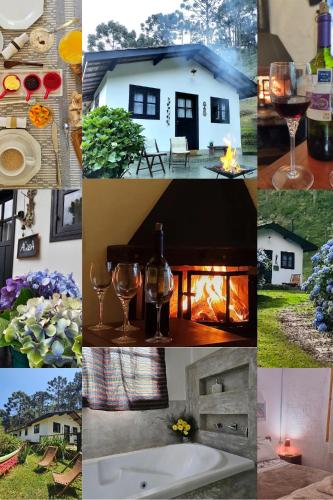 ACasA sua cabana com banheira Lareira Starlink in Unknown City, Brasil