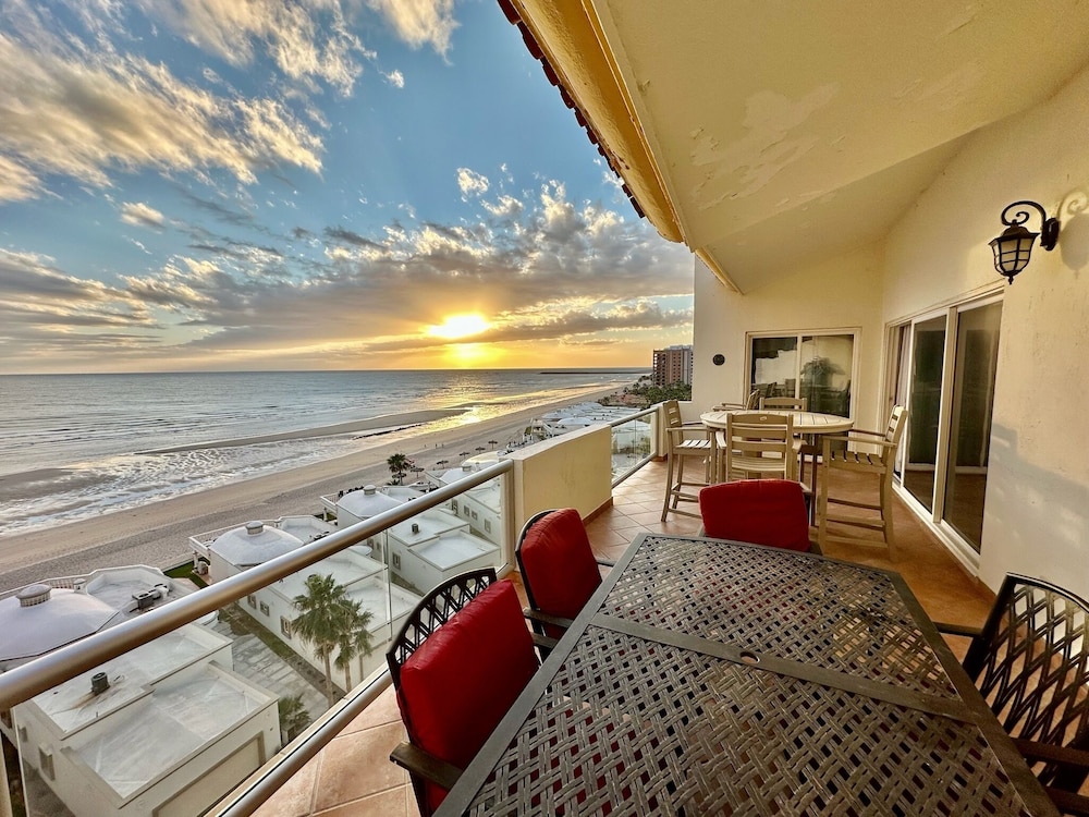 Spectacular 2 Bedroom Condo on Sandy Beach at Las Palmas Resort B 705 1 Condo by RedAwning in Puerto Penasco, Mexico