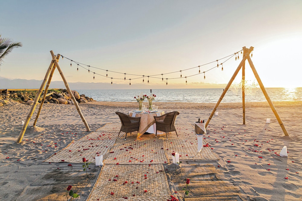 Outdoor banquet area