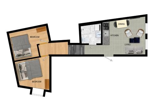 Renovated jan 24 Queen beds Behind Bryggen — 4-Star Luxury Hotel in Bergen, Norway