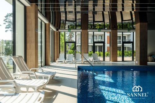 Apartament Sun z basenem całorocznym Pobierowo Baltic Apartments SANNEL Apartments for rent — 4-Star Luxury Hotel in Pobierowo, Poland
