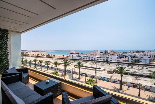 New Luxury Apartment 130sqm with SeaView WiFi Unlimited and Optical Fiber — 4-Star Luxury Hotel in Agadir, Morocco