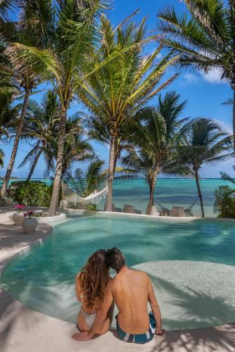 New 3BR Private Beachfront Villa with Pool at Soliman — 4-Star Luxury Hotel in Tulum, Mexico
