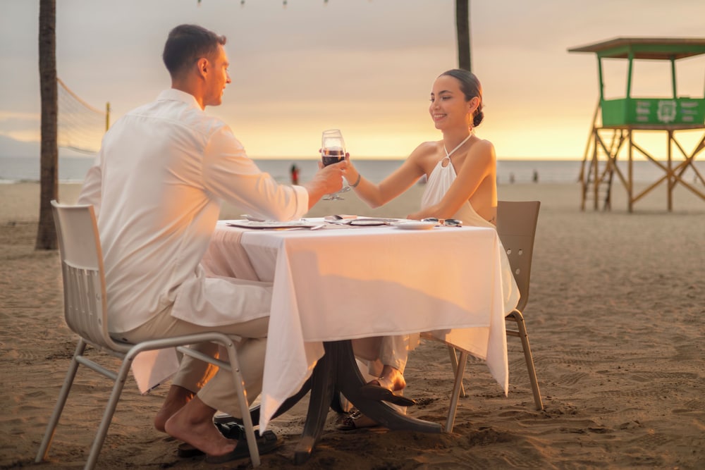 Couples dining