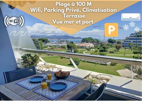 T1bis Vue Mer Et Port Marina Baie Des Anges in Villeneuve-Loubet, France