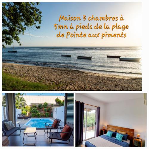 Villa Pearl 3 chambres avec piscine privée — 4-Star Luxury Hotel in Pointe Aux Piments, Mauritius