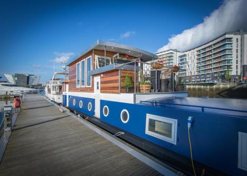 Barge At Titanic in Belfast, United Kingdom