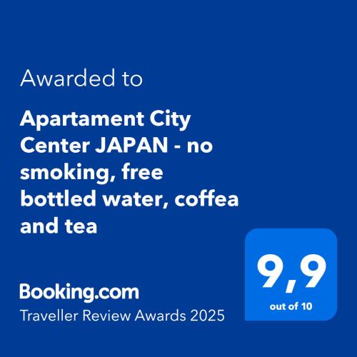 Apartament City Center JAPAN no smoking free bottled water coffea and tea — 4-Star Luxury Hotel in Koszalin, Poland