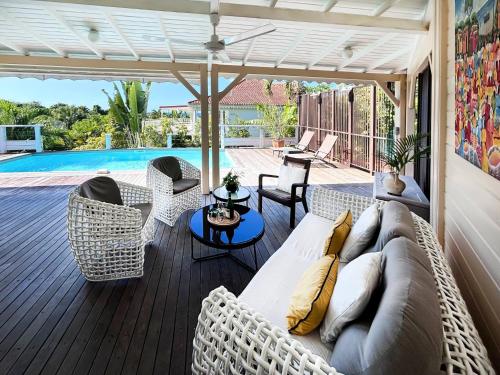 Maison créole d'exception Villa Youka T4 standing pour familles Trois Ilets — 4-Star Luxury Hotel in Les Trois-Ilets, Martinique