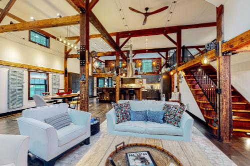 Red Barn & Blueberries in Wells, United States