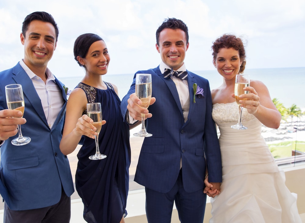 Outdoor wedding area