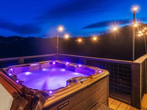 Skytop Summit Hot Tub Firepit Big Views in Bryson City, United States