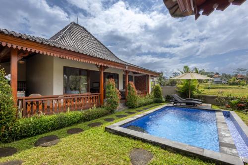 Stunning Rice Field View Private Pool Villa — 4-Star Luxury Hotel in Ubud, Indonesia