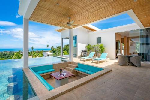 Silver Beach 3br Sea View Pool&Wine Private Villa — 4-Star Luxury Hotel in Koh Samui, Thailand