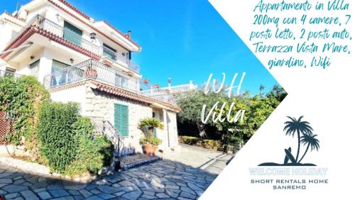 Wh Villa Vista Mare Doppio Parcheggio Privato Wifi — 4-Star Luxury Hotel in San Remo, Italy