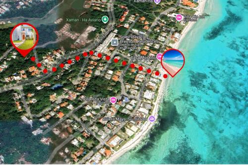 Family Townhome with Pool & Walk to Beach in Playa Del Carmen, Mexico