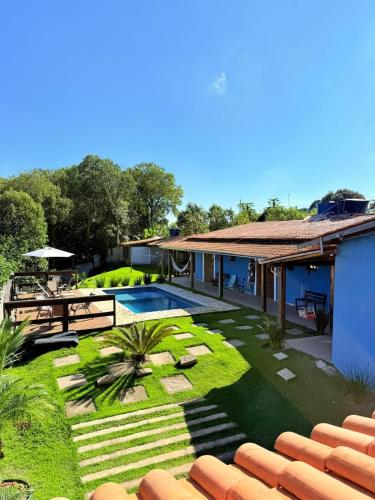 Recanto com piscina Aquecida e uma bela vista in Ibiuna, Brasil