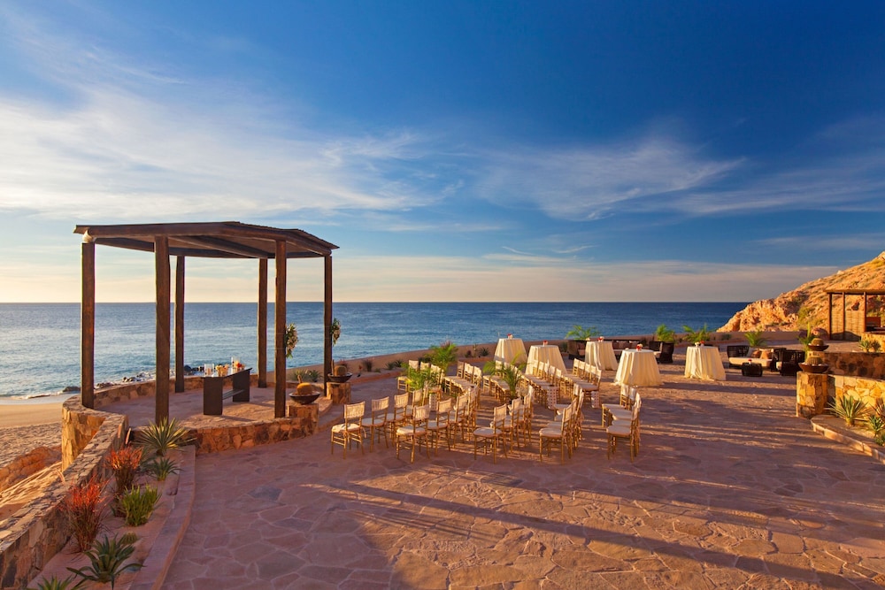 Outdoor wedding area