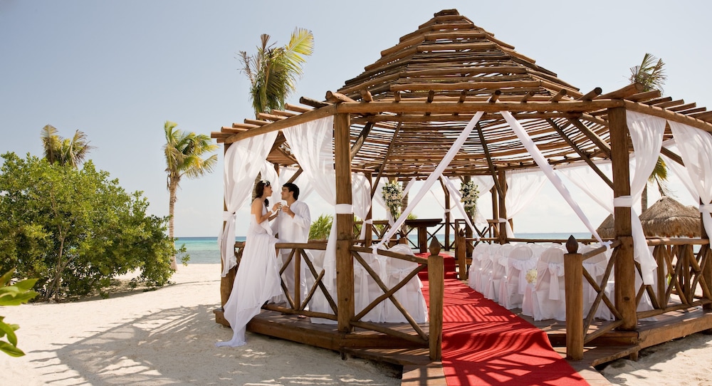 Outdoor wedding area