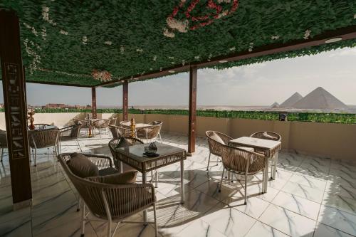 Oriental Pyramids & GEM View in Cairo, Egypt