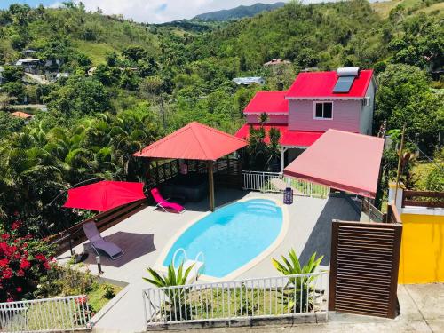 Le val de lys piscine privée in Vieux-Habitants, Guadeloupe