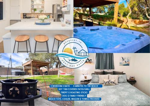 Knot Bay Haven Dog Friendly Hot Tub Fenced yard Patio and Grill 3 BR — 4-Star Luxury Hotel in Rockport, United States