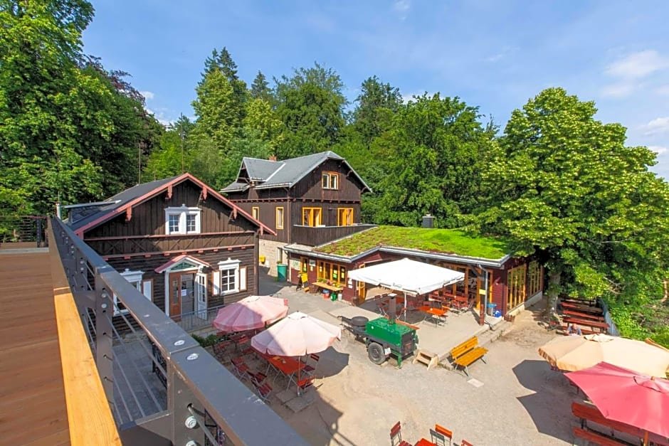 Brand Baude in Hohnstein, Germany