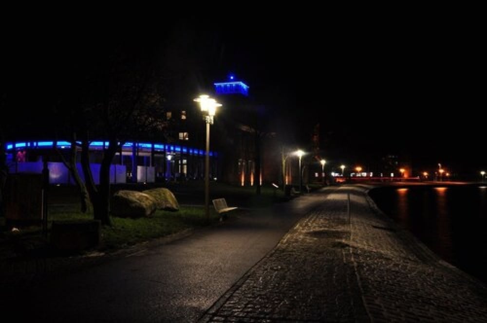 Front of property - evening/night