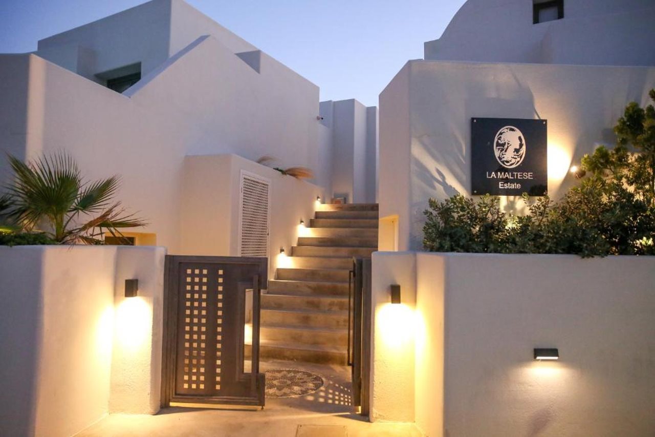 La Maltese Estate Buddha Bar Beach Santorini in Fira, Greece