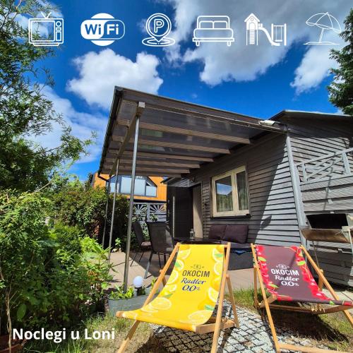 Domek u Loni z tarasem w zacisznym centrum nad morzem z parkingiem in Pobierowo, Poland