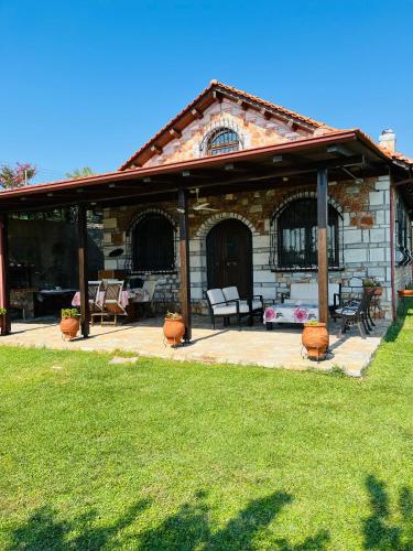Stone and Sea in Unknown City, Greece