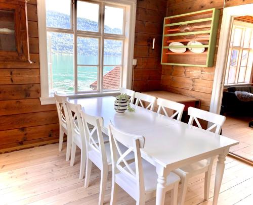 Stryn Faleide hus ved fjorden in Stryn, Norway