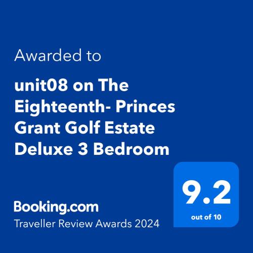 Unit08 on The Eighteenth with inverter at Princes Grant Golf Estate — 4-Star Luxury Hotel in Kwadukuza, South Africa