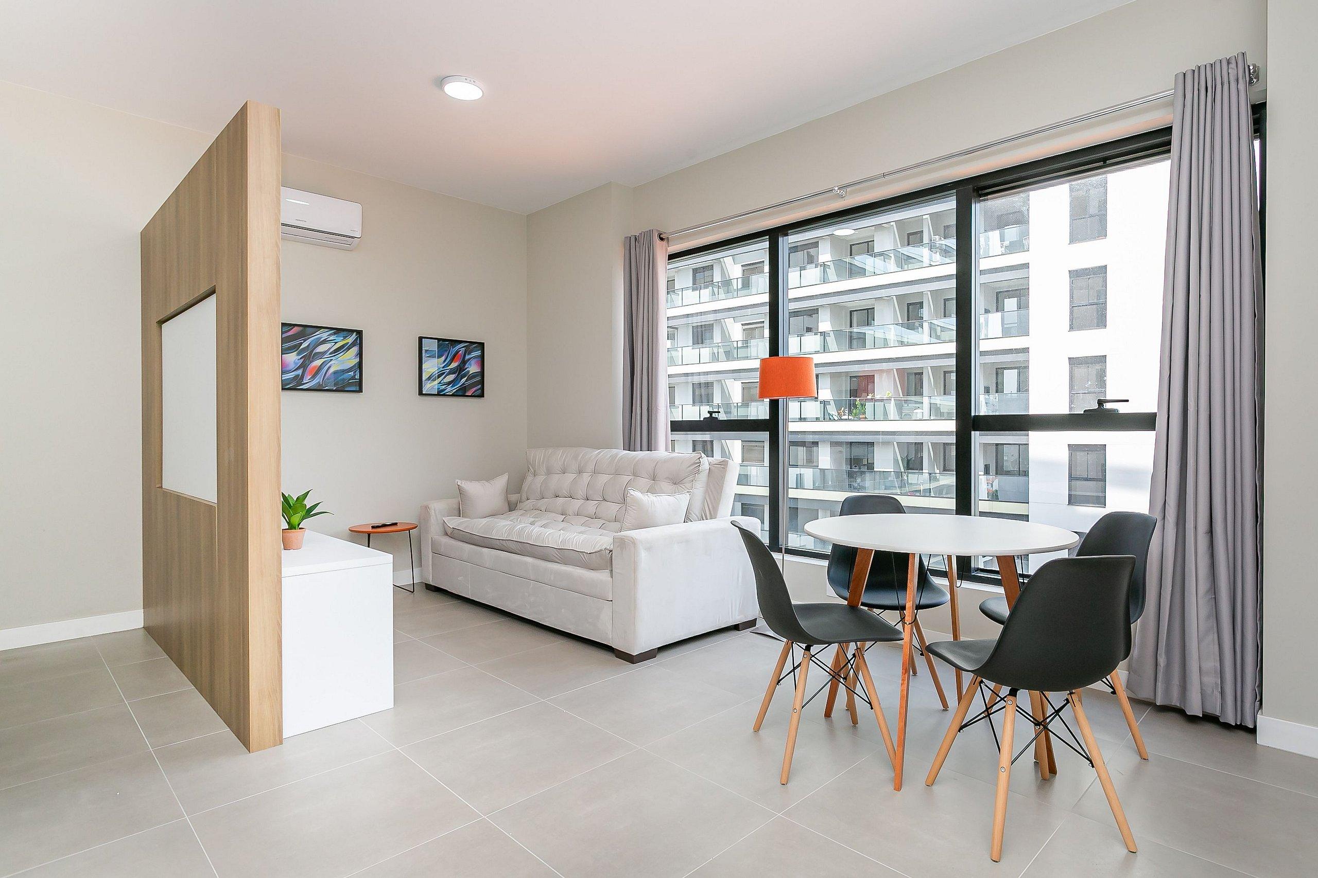 Vista mar em condomínio com foodhall Toptower#CA51