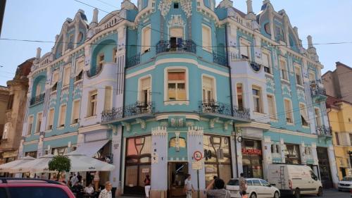 A piece of history in Moscovitz Palace in Oradea, Romania