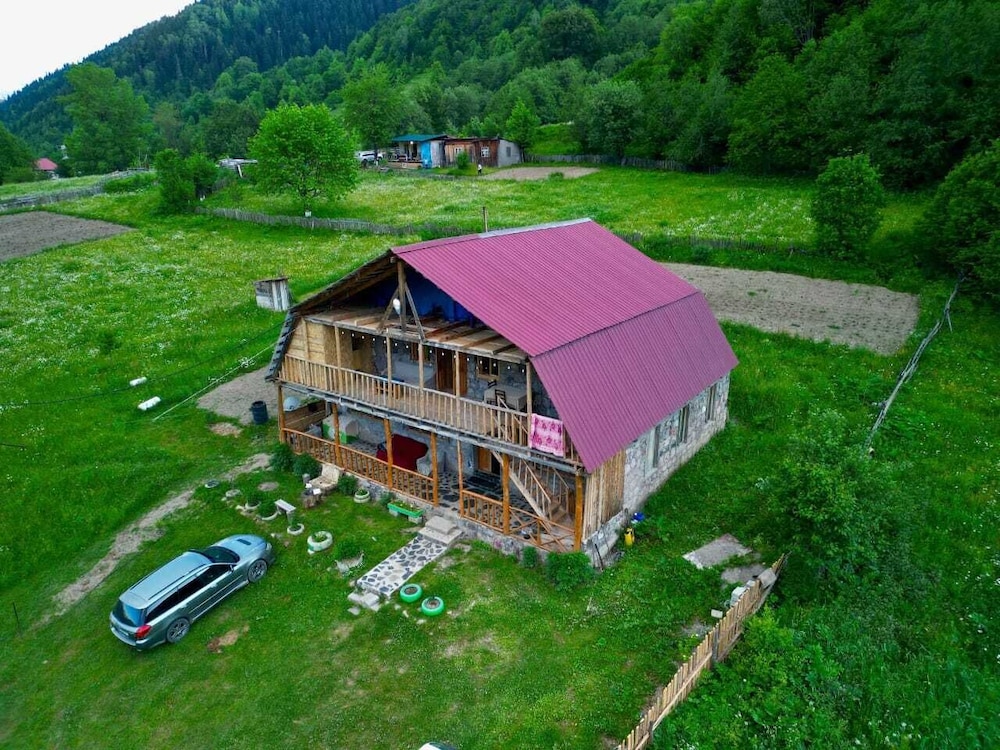 Qvis sakhli in Mest'ia, Georgia