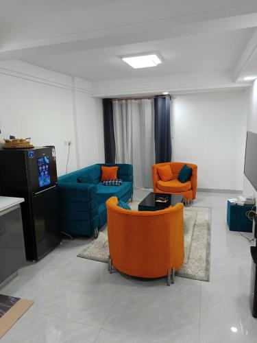 Beautifully Furnished Two Bedroom Apartment With Well Equipped Gym And Heated Swimming Pool And Amazing City Scenic Views And Ample Parking Space