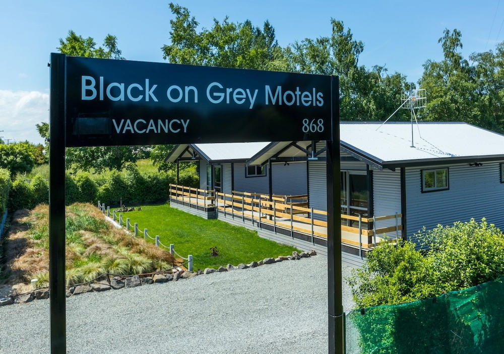 Black on Grey Motel in Geraldine, New Zealand