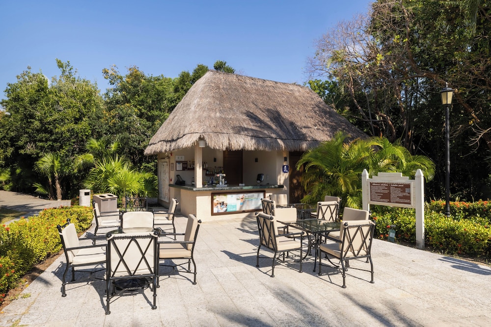 Outdoor banquet area