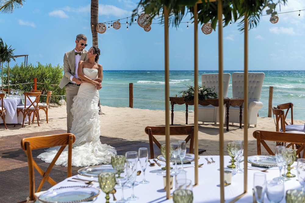 Outdoor wedding area