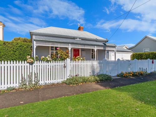 Red Door at Wishart in Port Fairy, Australia