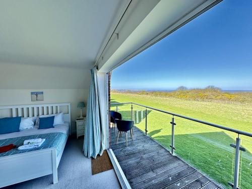 Sunrise View Balcony and Seaview Part of the The Bay Filey Holiday Village with pool gym and direct beach access pub restaurant tennis and meadows walks