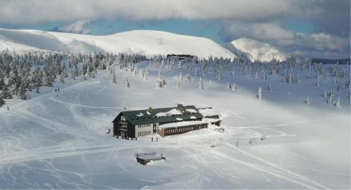 Dvorská Bouda in Spindleruv Mlyn, Czech Republic