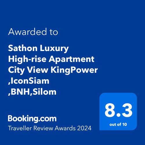Sathon Luxury High rise Apartment City View KingPower IconSiam BNH Silom