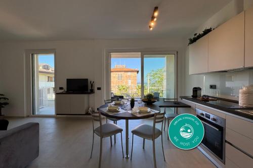 Modern Design Garage and Terrace with Sea View — 4-Star Luxury Hotel in Porto San Giorgio, Italy