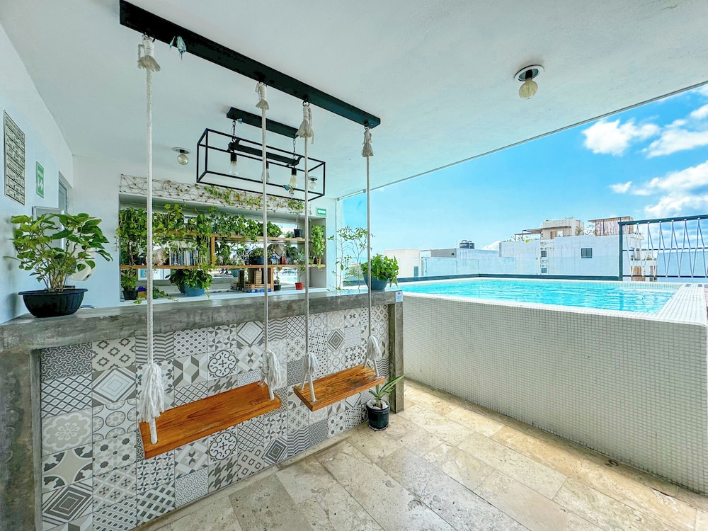 Rooftop pool