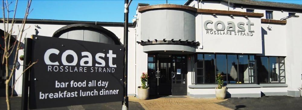 Coast Rosslare Strand in Loch Garman, Republic of Ireland