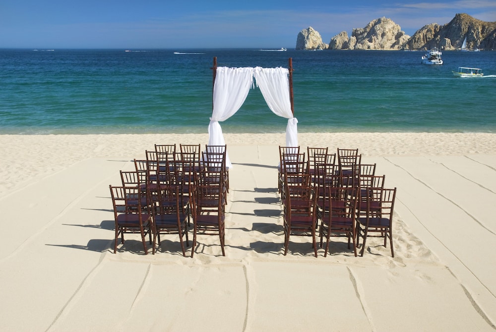 Outdoor wedding area