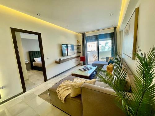 Sandy Chic Apartment 2BR by Marina Bay & TGV — 4-Star Luxury Hotel in Tangier, Morocco