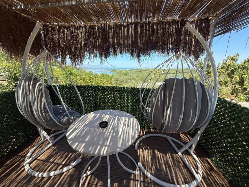 Caravan On The Lake in Shkoder, Albania